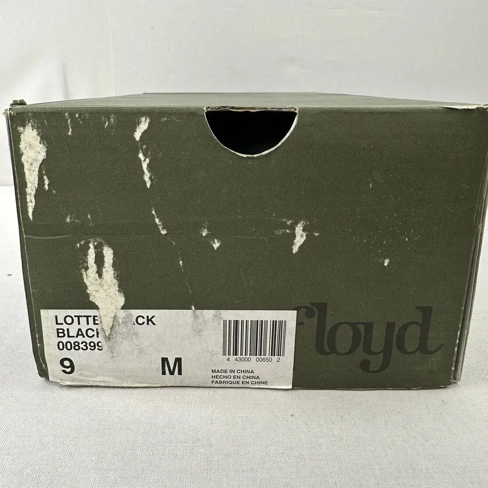 Floyd Lotte Black Men's Oxford‎ Dress Shoes Sz 9